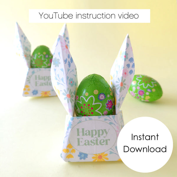Easter Origami Rabbit Instant Download