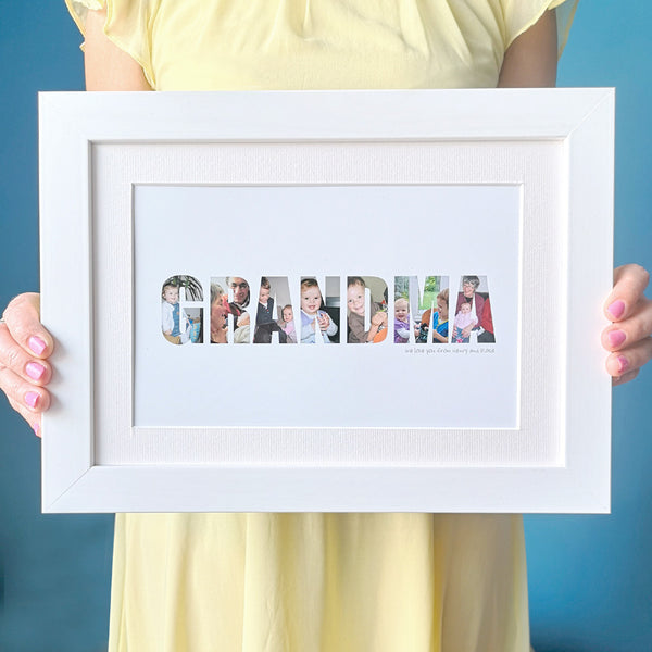 Personalised Grandma Photo Gift Print