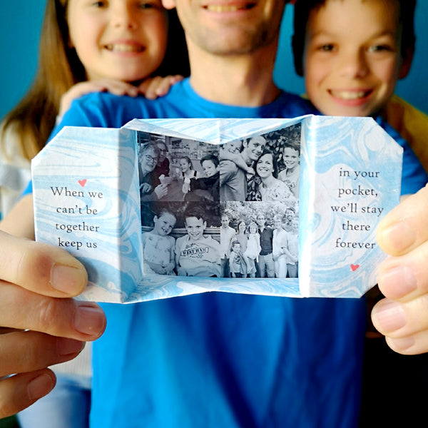 Personalised origami "thinking of you" photo keepsake