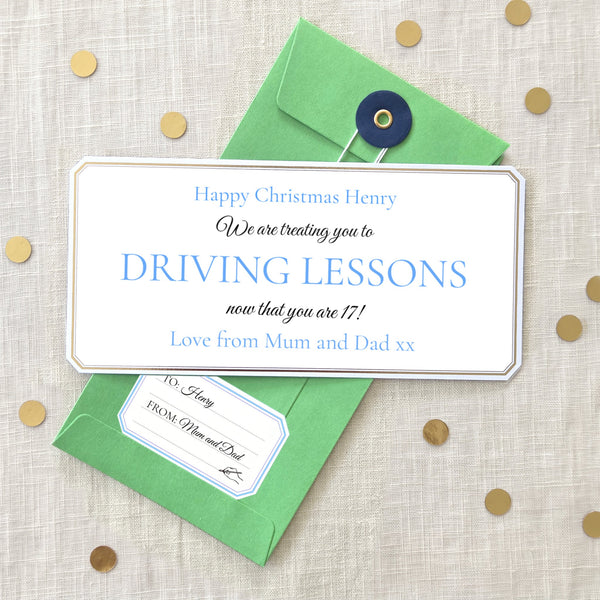 Personalised gift vouchers