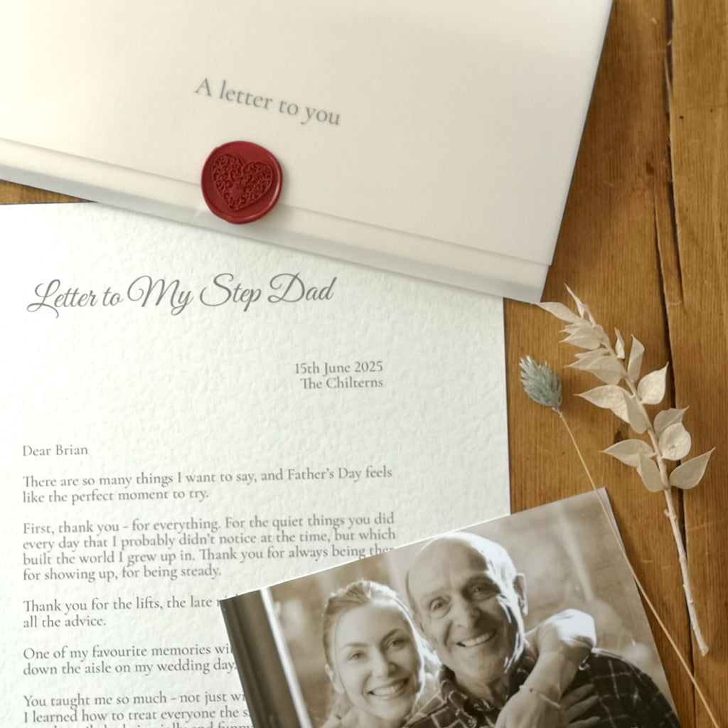 Step Dad Writing Letter to stepdad on wedding day | Beachweddingtips.com