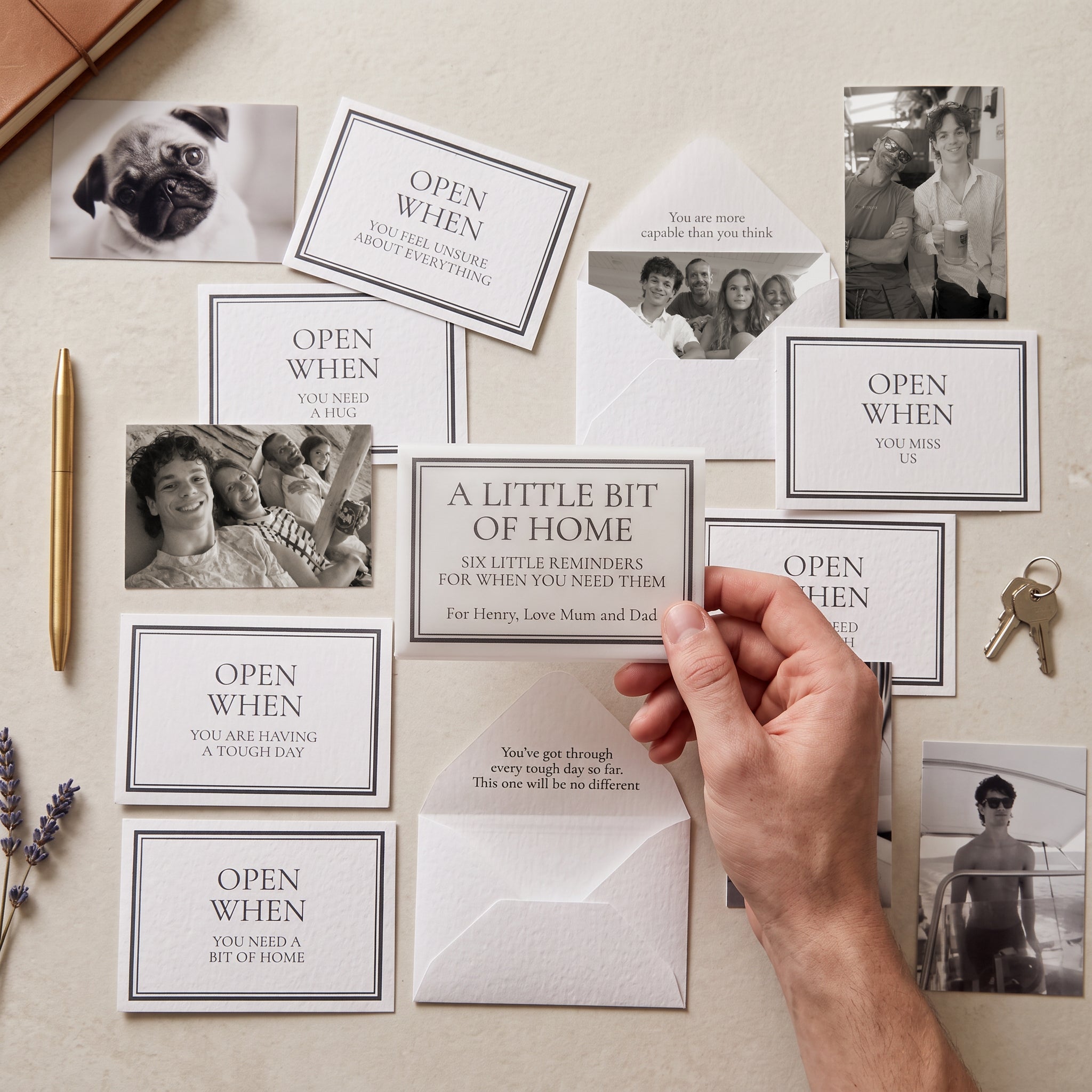 Personalised Open When Letters University Gift