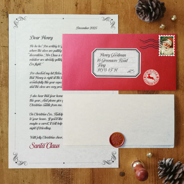 Personalised Father Christmas Letter From Santa