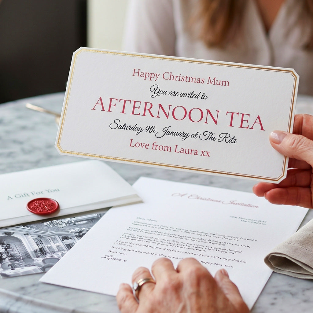 Christmas Gift Experience Invitation Voucher For Mum