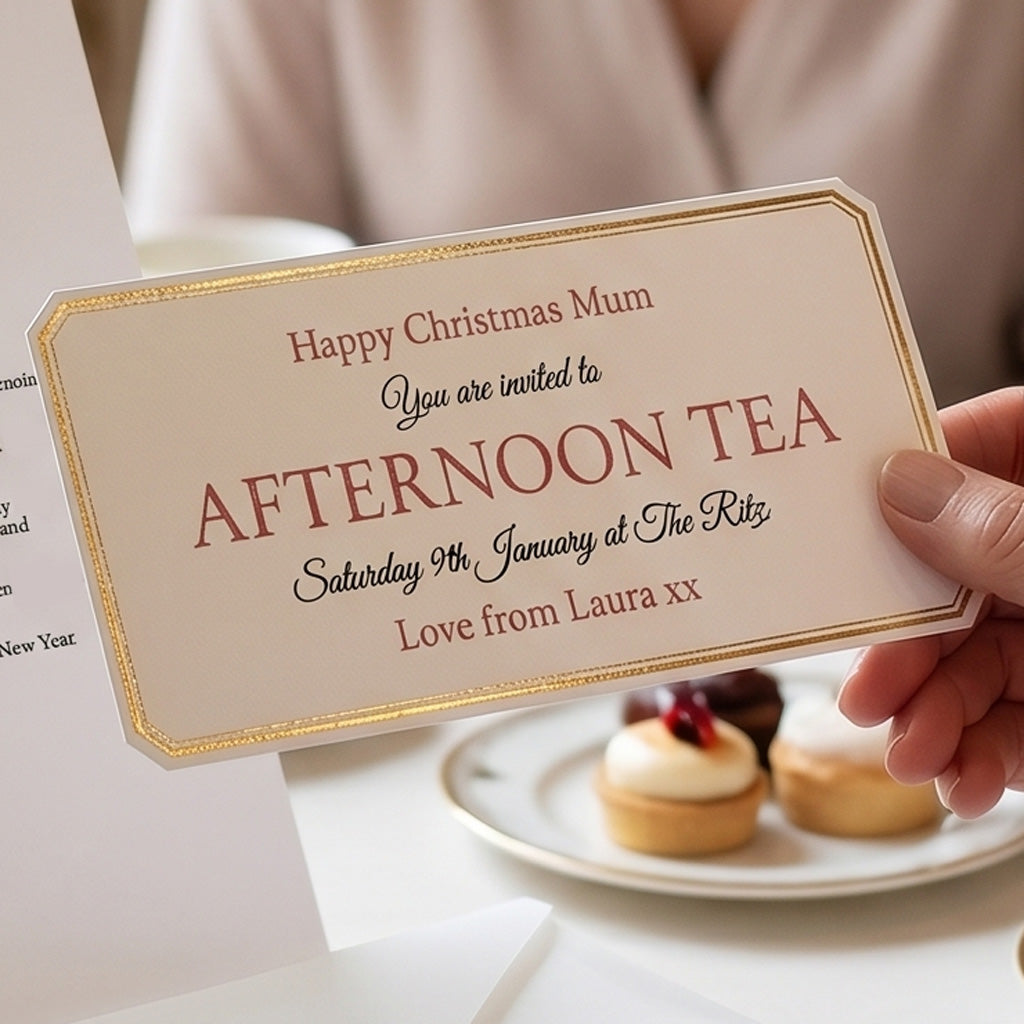 Christmas Gift Experience Invitation Voucher For Mum