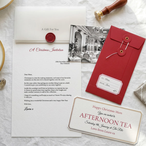 Christmas Gift Experience Invitation Voucher For Mum