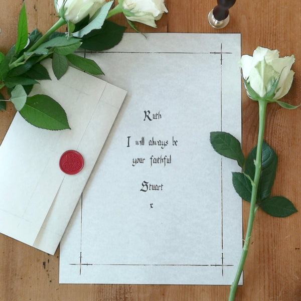 Traitors Style Anniversary Faithful Love Letter