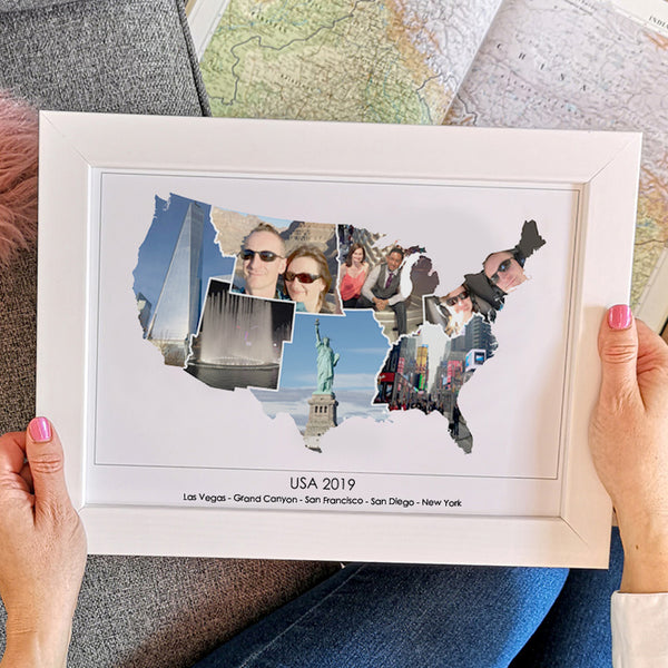 Personalised Travel Photo Gift Map