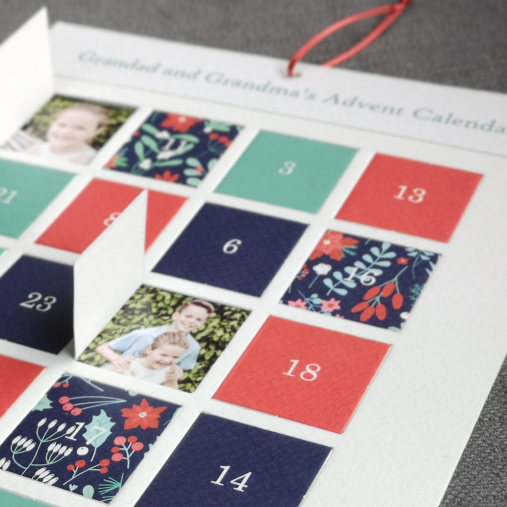 Personalised Photo Advent Calendar For Grandparents Hello Ruth