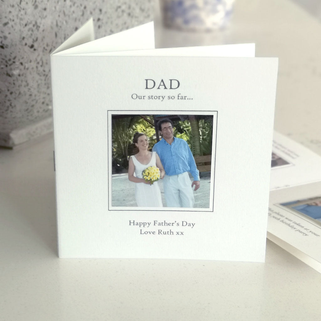 Dad And Me Personalised Memory Keepsake Card