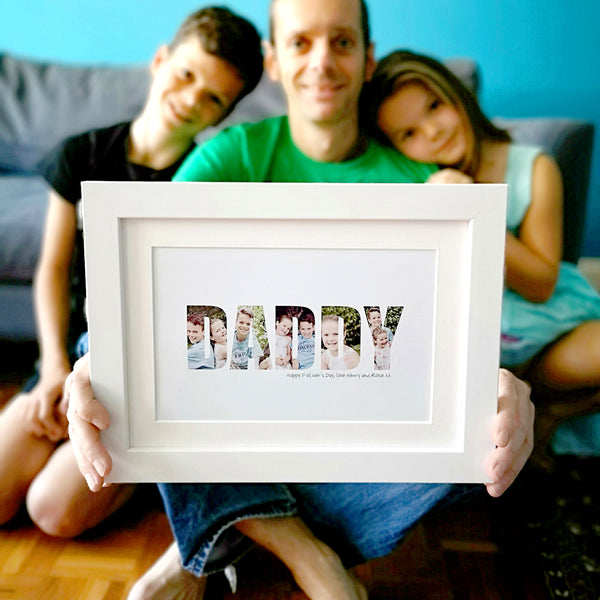 Personalised 'Daddy' Photograph Print