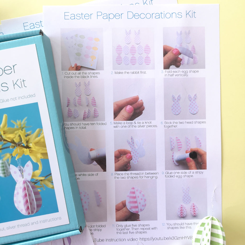 Easter Paper Decorations Kit