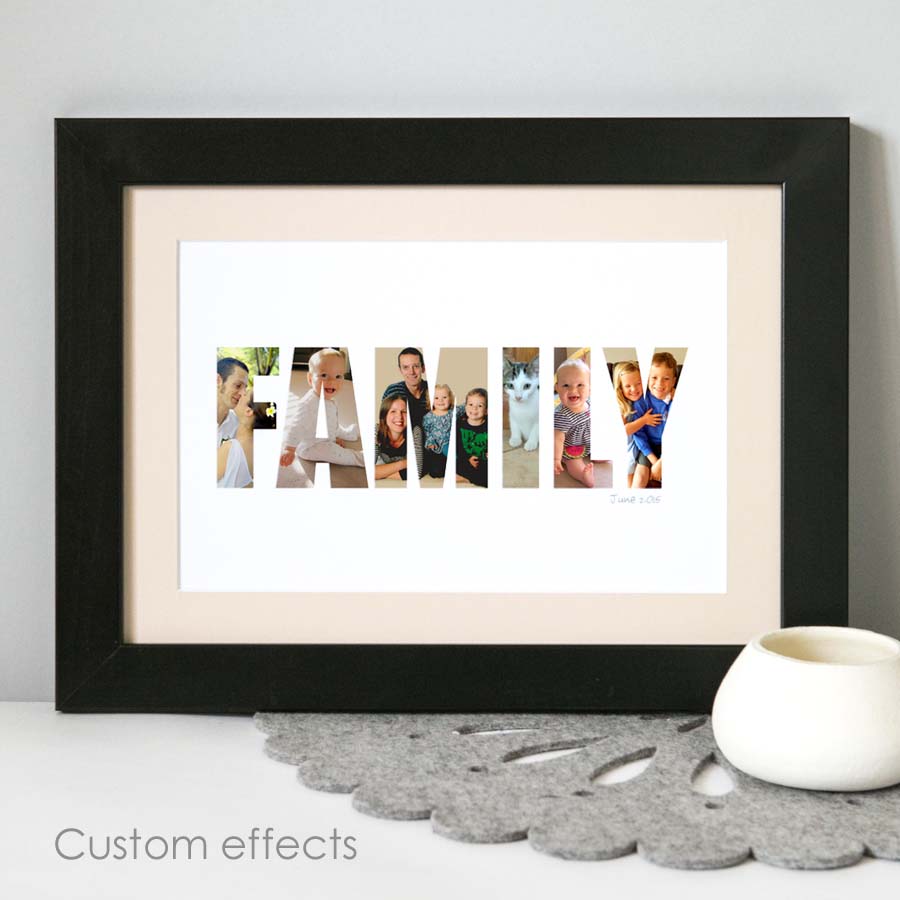 Personalised Family Photo Gift Print