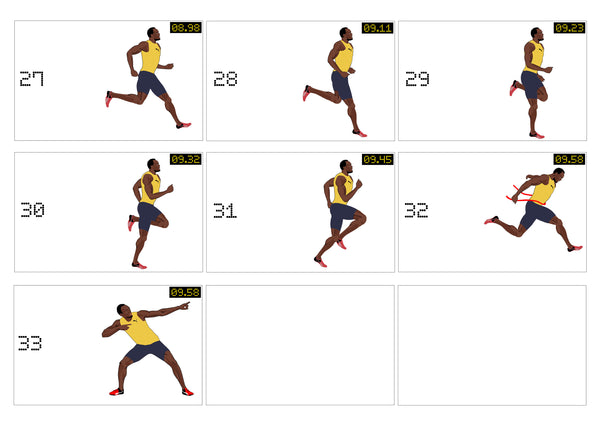 Usain Bolt flip book designed for Epson UK part 4