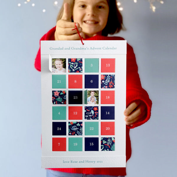 Personalised Photo Advent Calendar For Grandparents