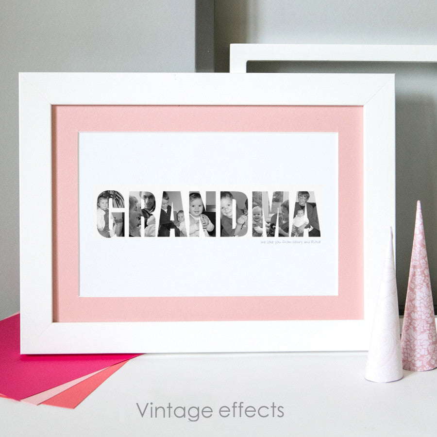 Personalised Grandma Photo Gift Print