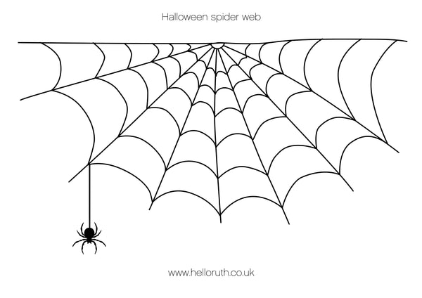 Halloween cobweb printable