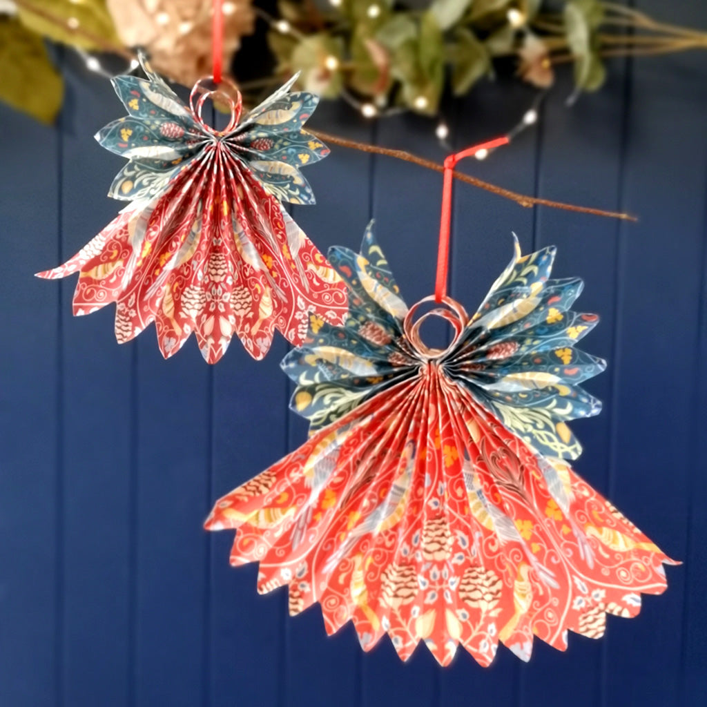 Handmade Paper Angel Christmas Tree Decoration
