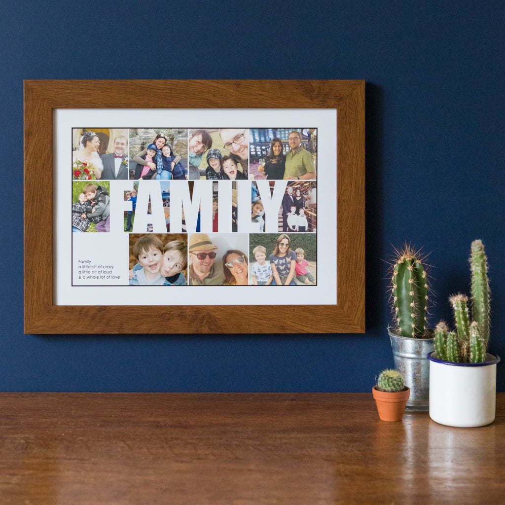 Personalised Family Photo Collage Print