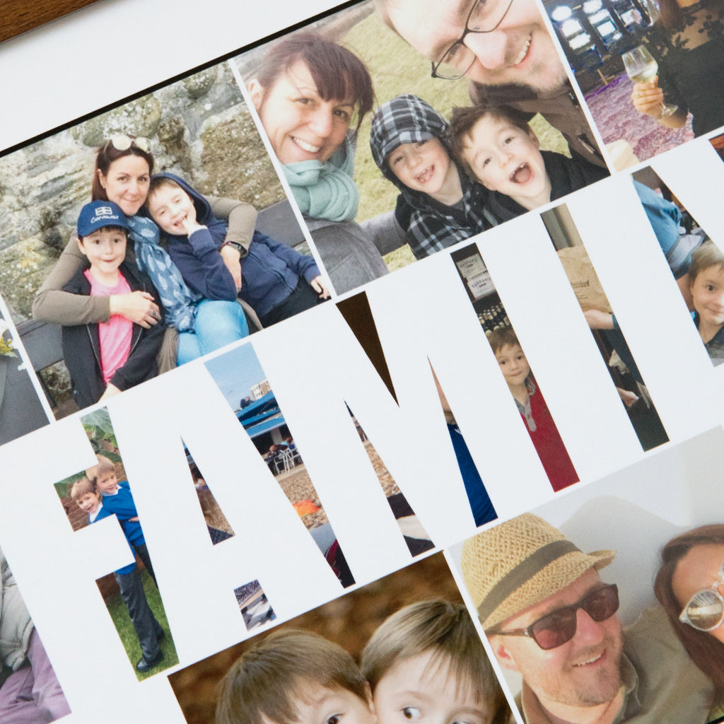 Personalised Family Photo Collage Print
