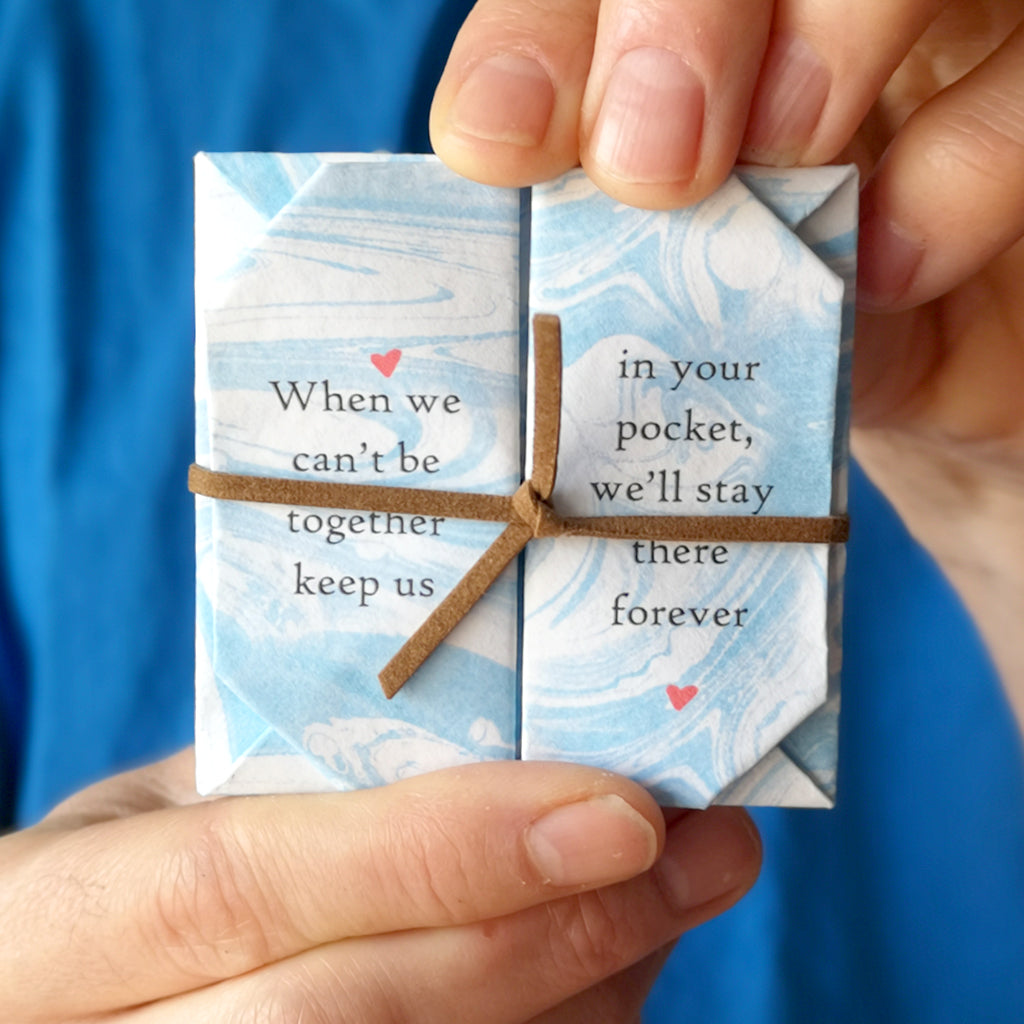 Personalised origami "thinking of you" photo keepsake