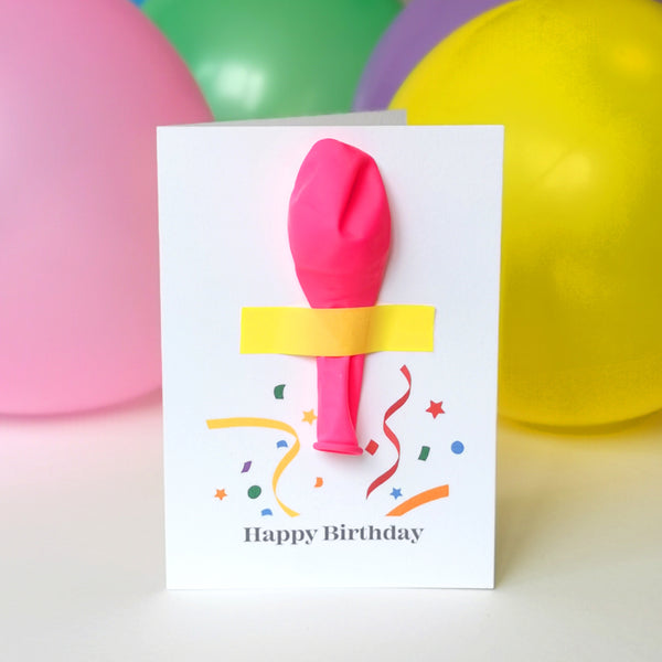 Personalised Happy Birthday Balloon Card