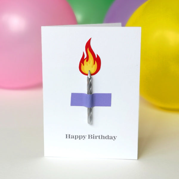 Personalised Happy Birthday Candle Card