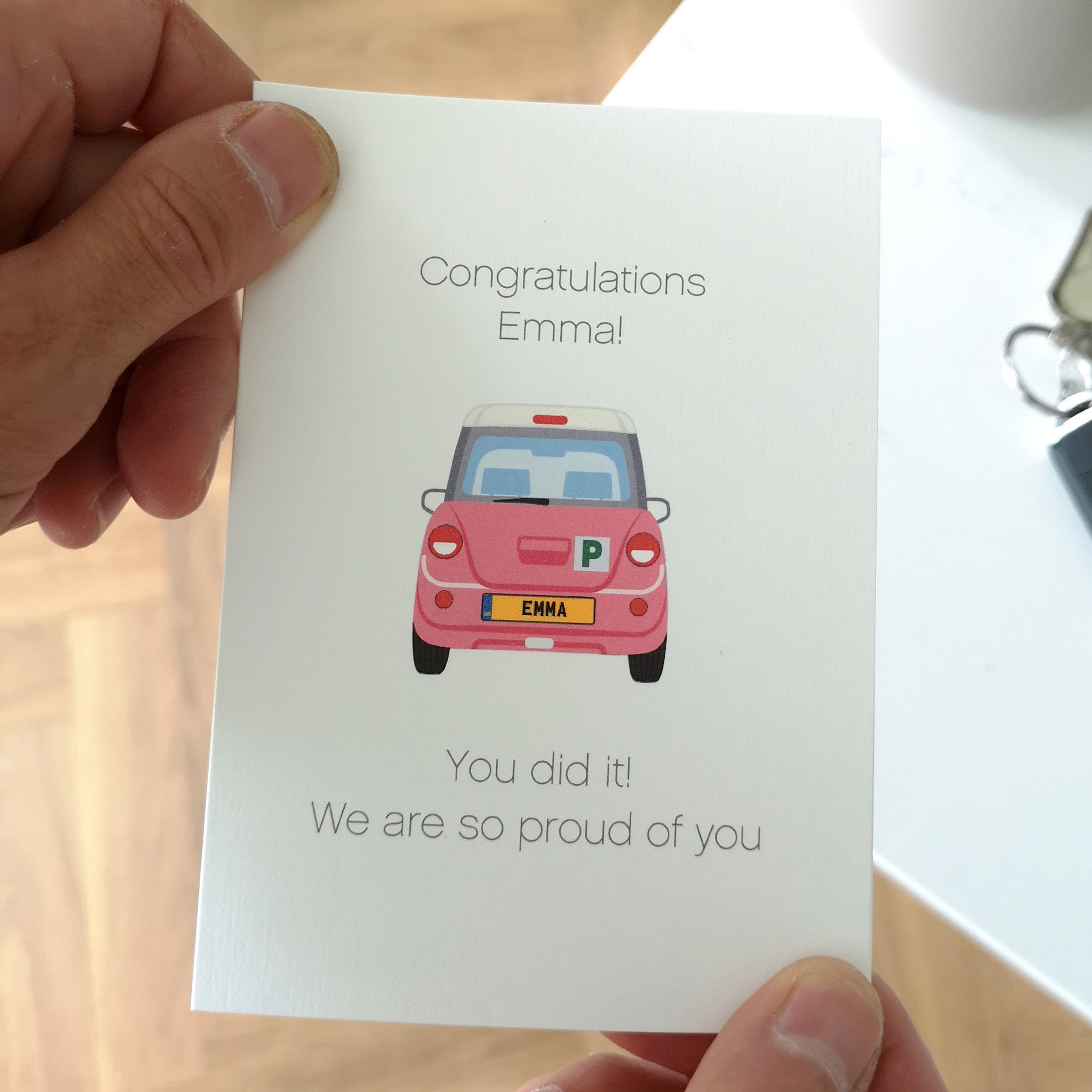 Personalised Driving Test Passed Card