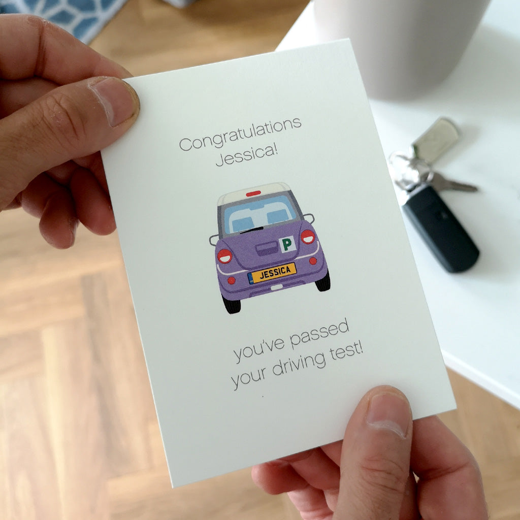 Personalised Driving Test Passed Card
