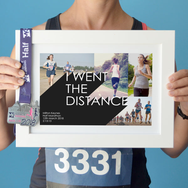 Personalised marathon photo collage print