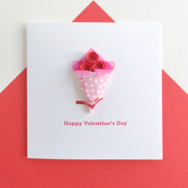 Valentines Day Red Roses Card