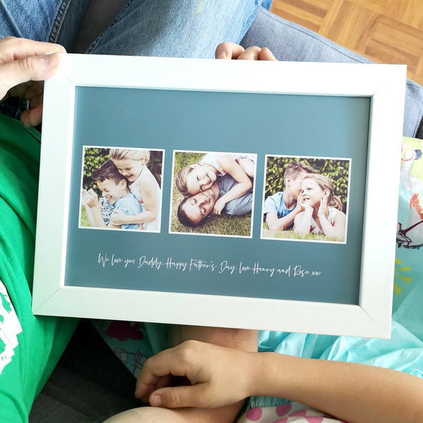 Personalised Colour Photo Memories For Him Print