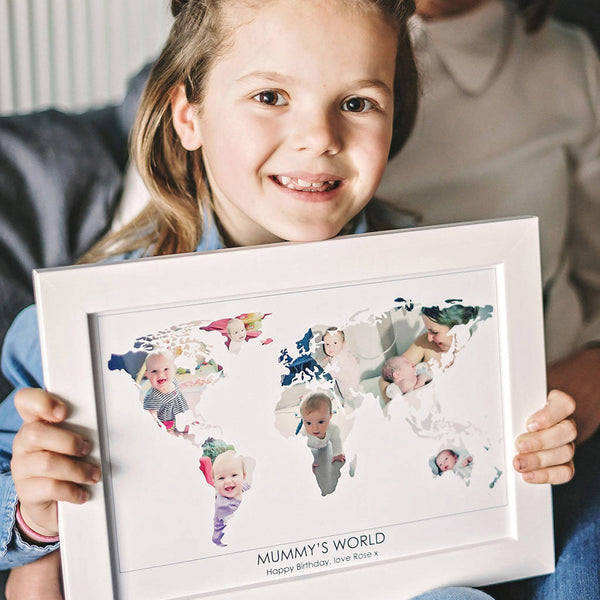 Personalised 'Mummy's World' Photo Map